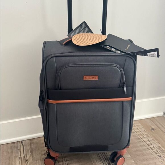 CHAMPS Classic II Collection 1-piece Softside Luggage  suitcase 24”Grey GREY - Picture 4 of 13